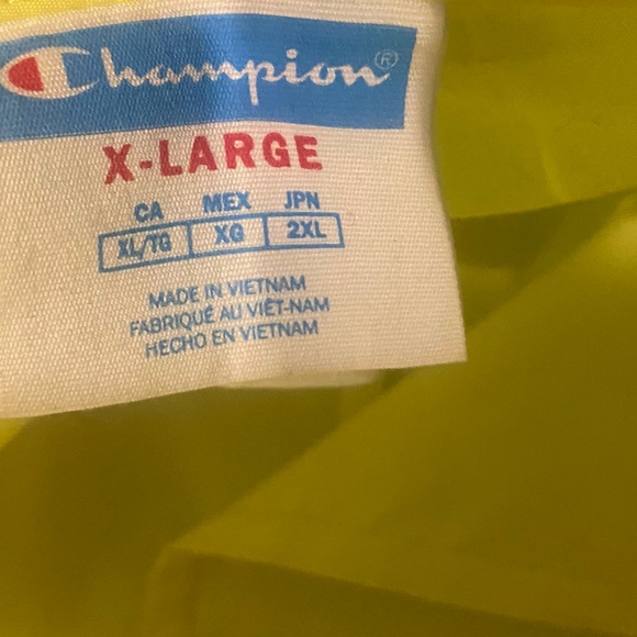 Champion neon yellow snap collared wind breaker - Picture 3 of 8